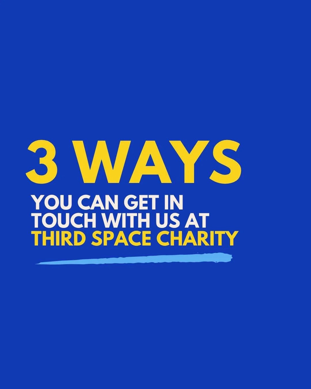 🌍 It&rsquo;s World Mental Health Day 💛

A kind reminder that Third Space is here for you, and we are doing everything that we can to make accessing our support as low barrier as possible:

1. Pay-what-you-can for supportive care counselling
2. No r