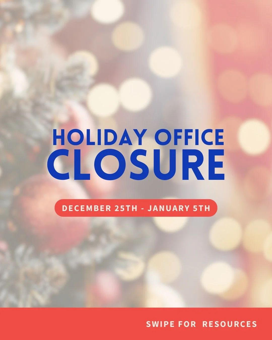 Our office will be closed from December 25th to January 5th so our team can rest and recharge for the year ahead. 
If you need support during this time, you&rsquo;re not alone, and help is always available.

Did you know?
Canada&rsquo;s 9-8-8 Suicide