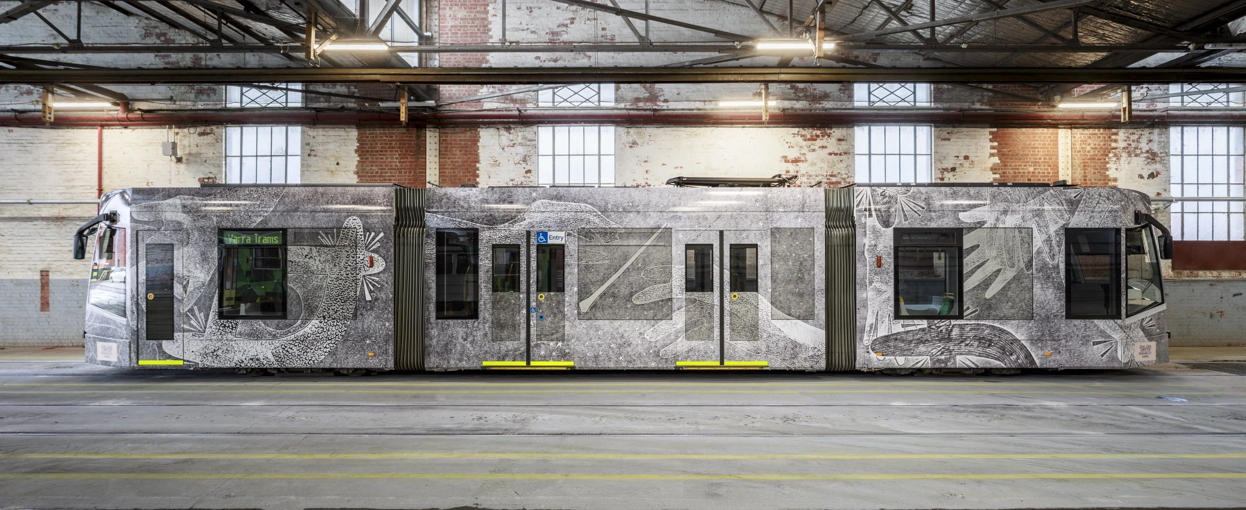 2026 Art Tram “ngamaka/mother (#1,#2,#3)” by Zena Zada Cumpston (Barkandji/Kurnu)
