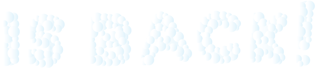 Is Back Cloud Text Illustration
