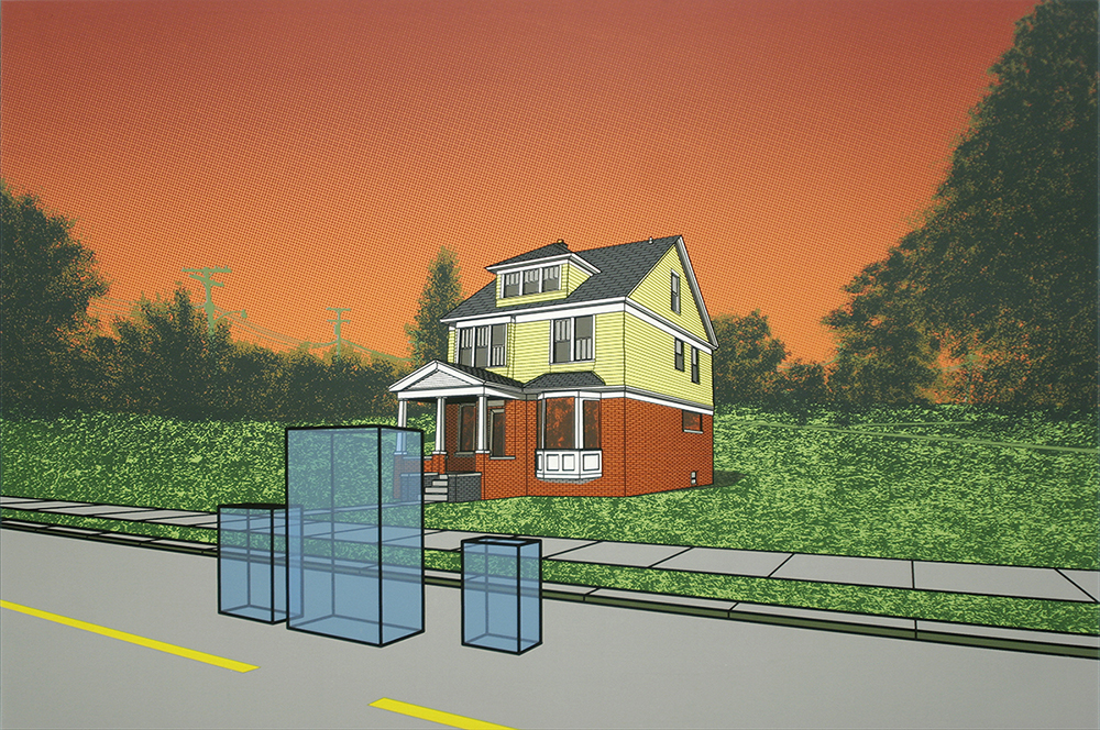 Christopher Cannon, Runaways on Hunt Street , 20”x 30”, Screenprint, 2012