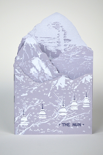 Olivia Fredricks, The Nun , 5.5” x 8.5”, Silkscreen, 2017
