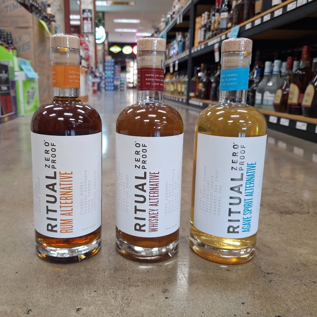 We're now carrying @ritualzeroproof, one of the best-selling #zeroproof / NA spirits on the market. Whether you want to make your sober friends a cocktail this holiday season or getting ready for Dry January, we have you covered. #ontherocksliquor #l