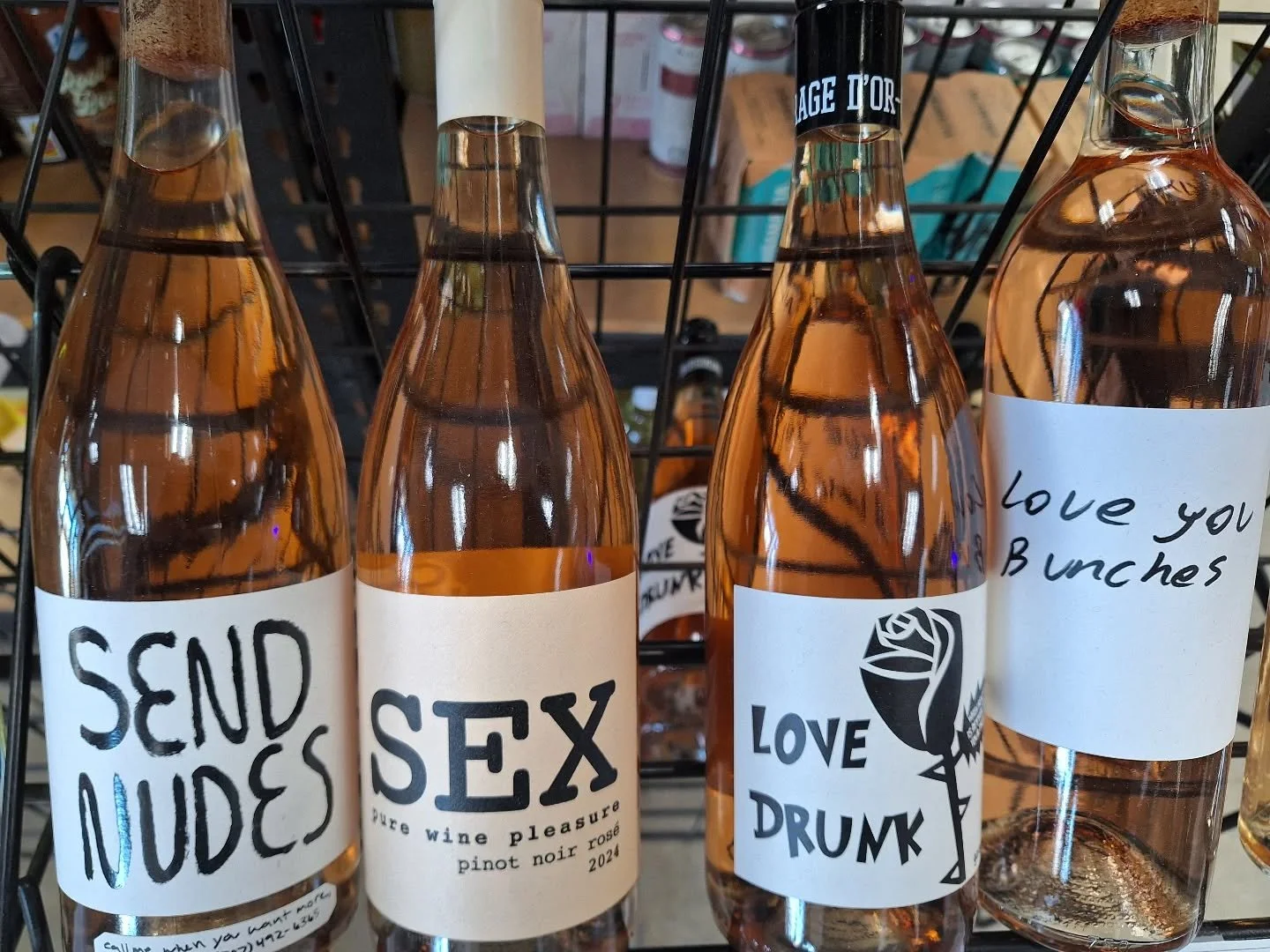 Whatever message you want to send this #valentinesday, we have you covered. #wine #inyourdms #ontherocksliquor #lawrenceks