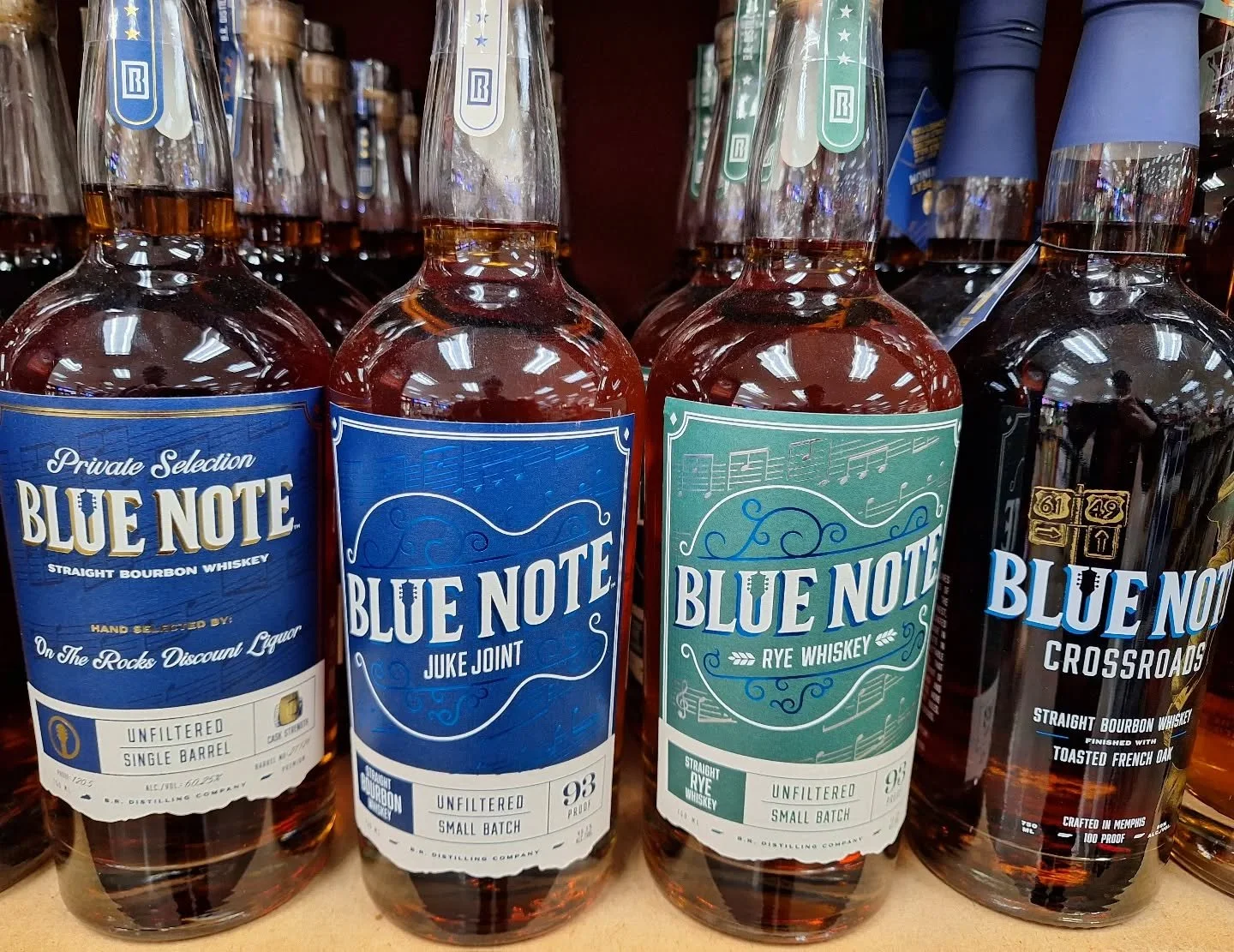 We have a @bluenotebourbon sampling on Thursday 3/26 from 4-6pm. Come through &amp; try some of their fantastic #whiskey. #freesamples #ontherocksliquor #lawrenceks