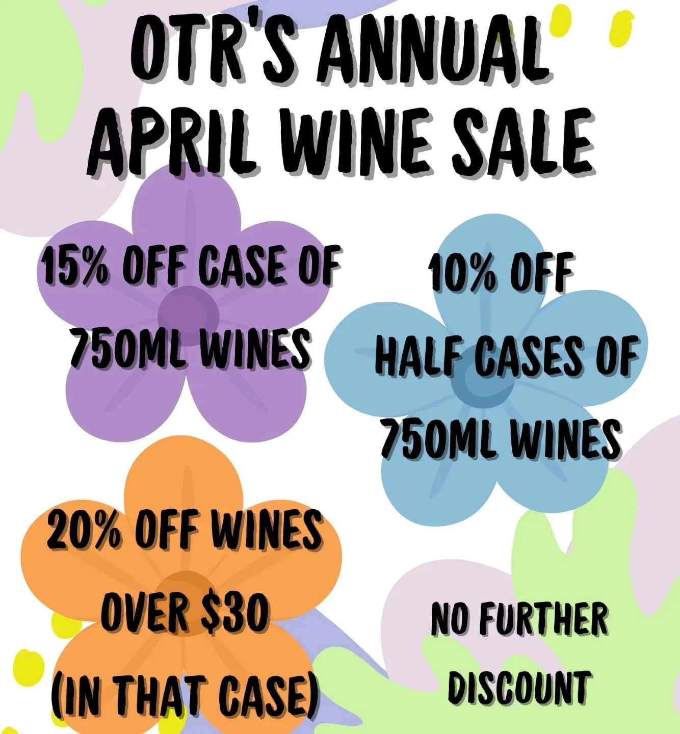 The April #wine #sale is in effect! Come stock up on your favorites all month long. #ontherocksliquor ##lawrenceks