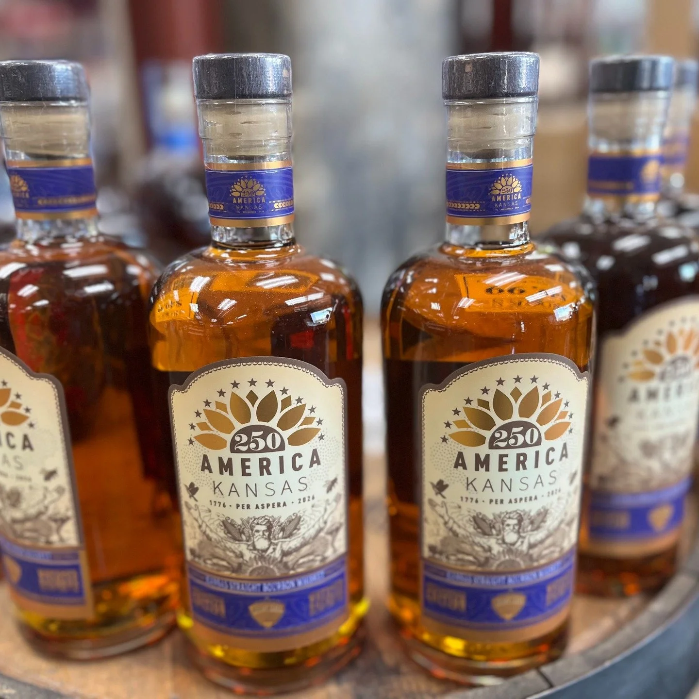 We have @bhdistillery's new America 250 #bourbon in-stock &amp; you can try it when they come in this Friday 4/10 for a tasting from 4-6pm! #onetherocksliquor #lawrenceks