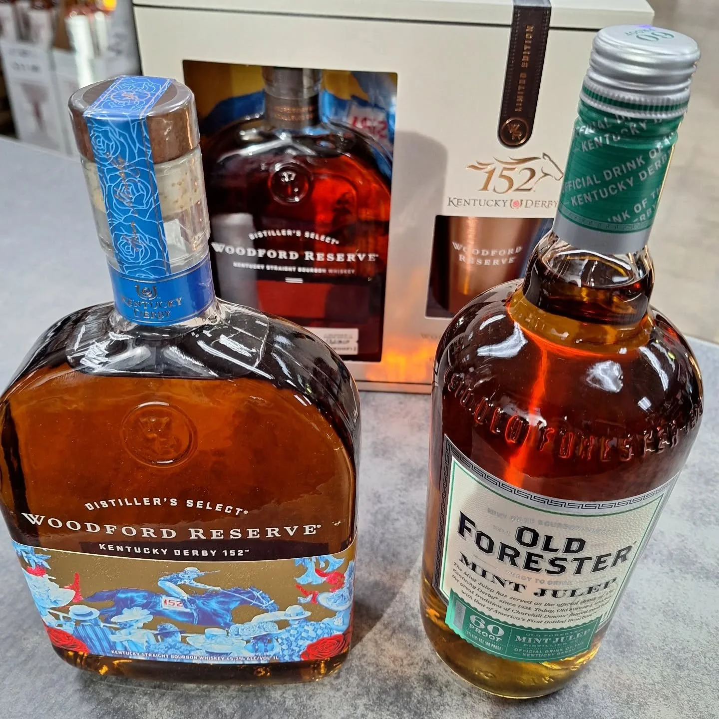 @woodfordreserve &amp; @oldforester have you set for this Saturday's #KentuckyDerby. #bourbon #mintjulep #ontherocksliquor #lawrenceks