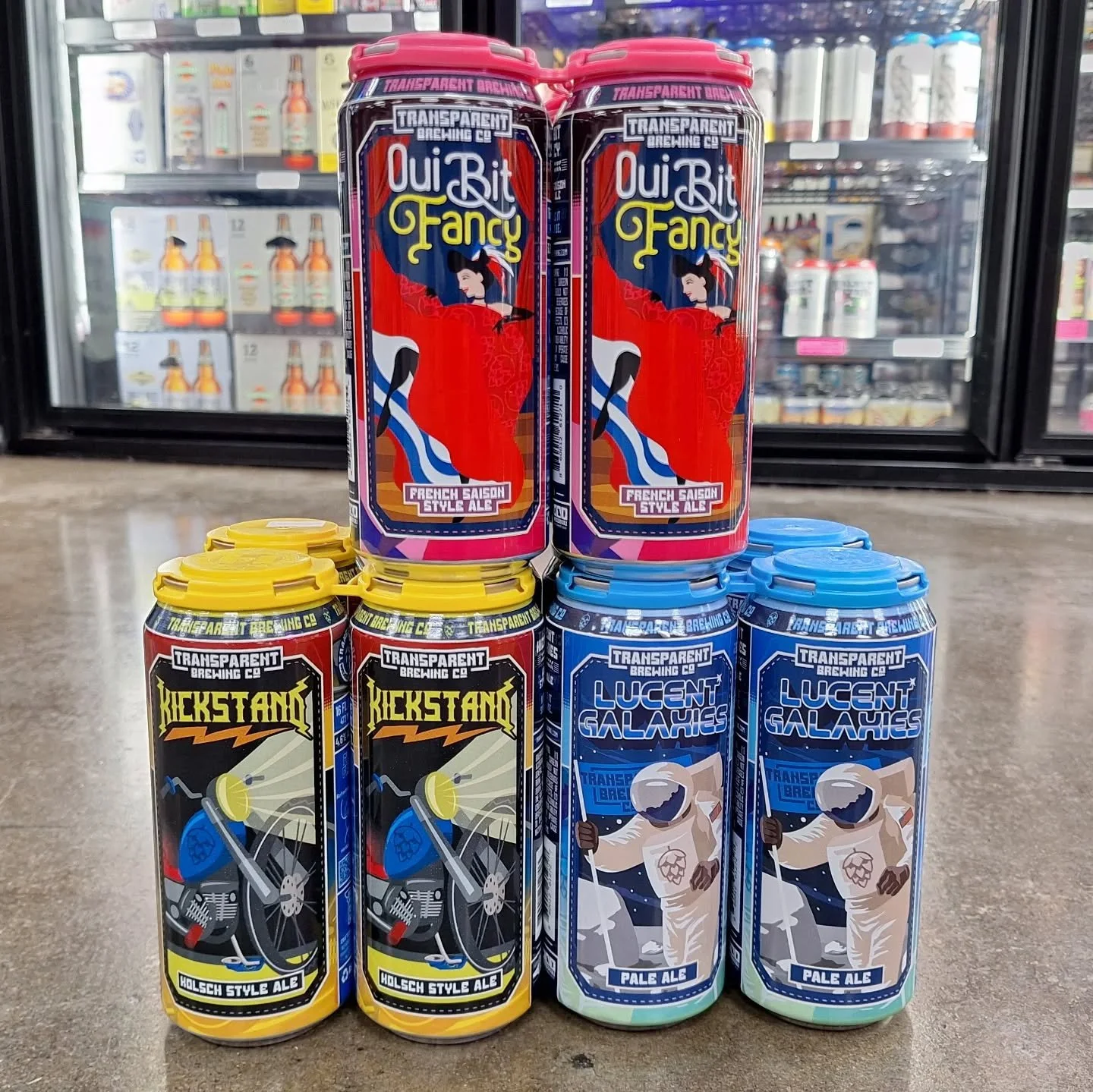 We'll have Grandview's very excellent @transparent_brewing sampling their #beer this Friday 5/8 from 4-6pm. We love this brewery,  so don't miss a chance to try some great brews. #ontherocksliquor #lawrenceks