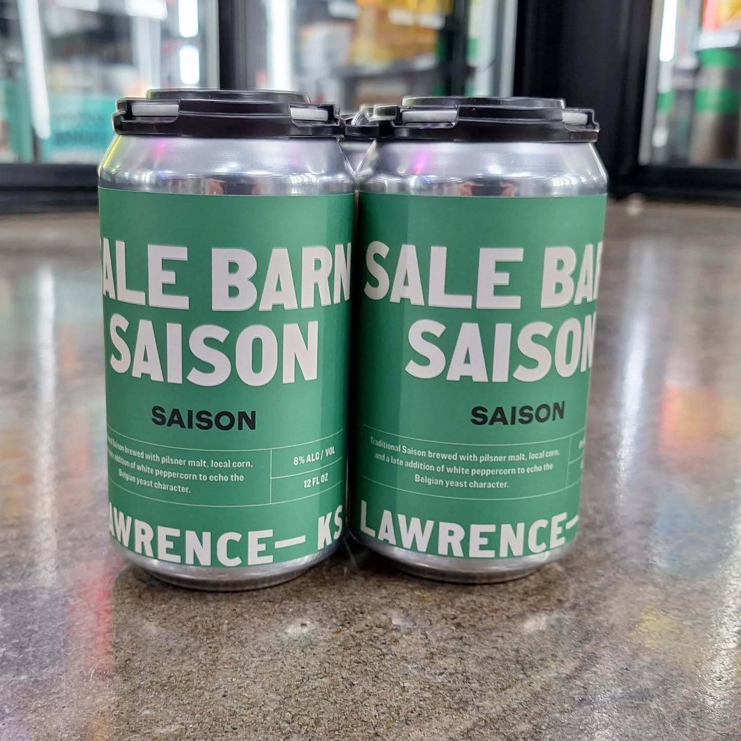 The new Barn Party #saison from @fieldsandivybrewery is a traditional saison brewed with pilsner malt, local corn, and a late addition of white peppercorn to echo the Belgian yeast character. Heck yes. #beer #ontherocksliquor #lawrenceks