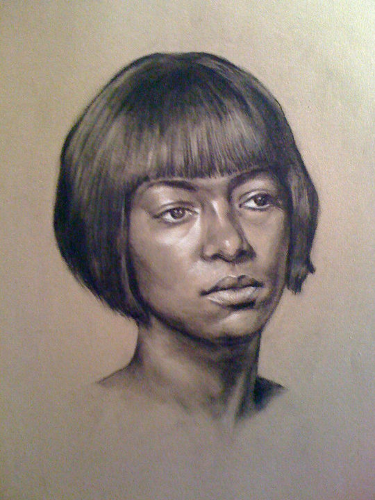 DANIELLE; Charcoal on paper, 2010