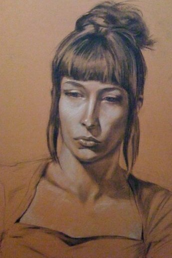 DOROTHEE; Charcoal on paper, 2007
