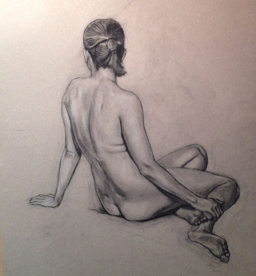 DIANA, Charcoal on canvas, 2010