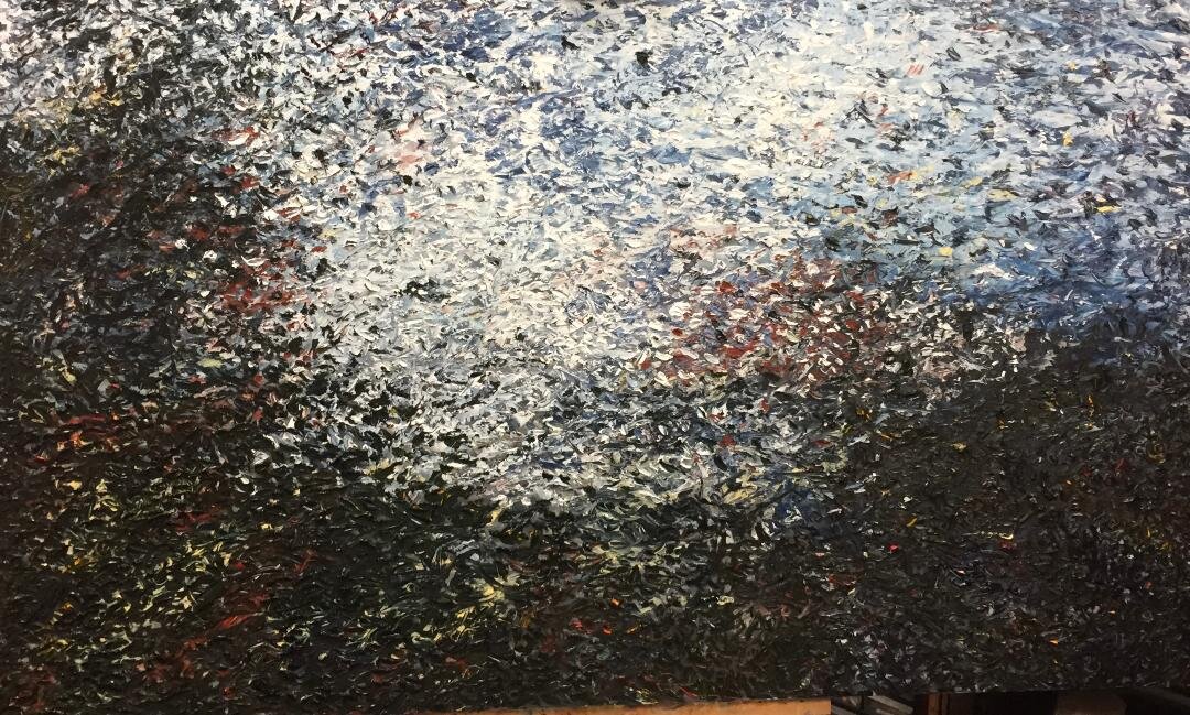 WHITE NOISE; Oil on Canvas, 2017