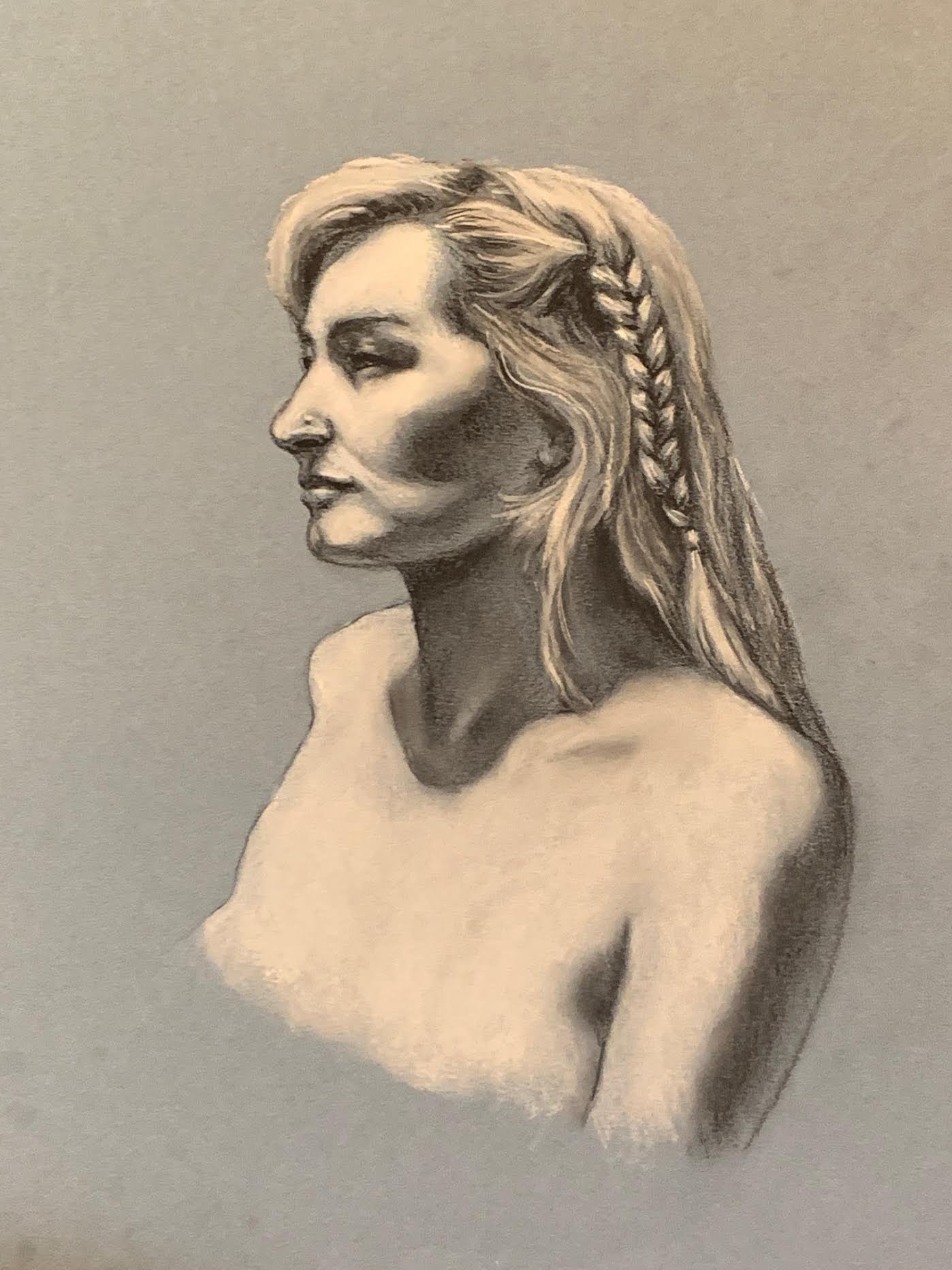 VAILENCE, Pastel and Charcoal on Paper, 2022