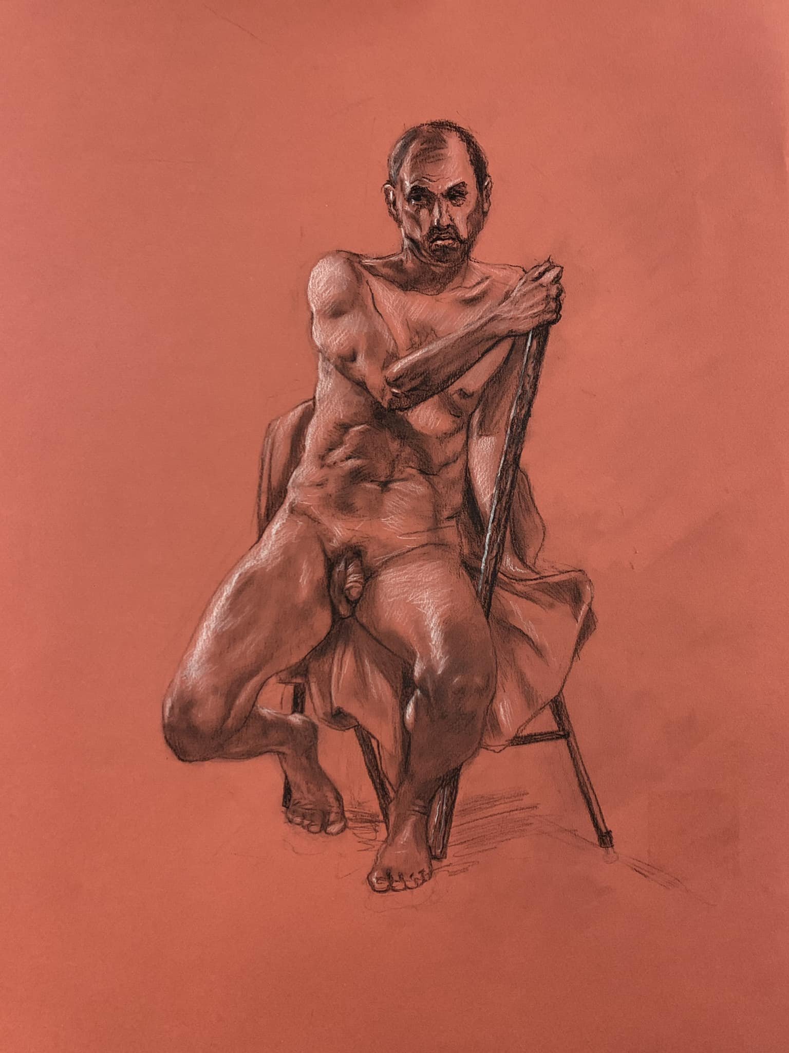 RAMOND, Charcoal and Pastel on Paper, 2023