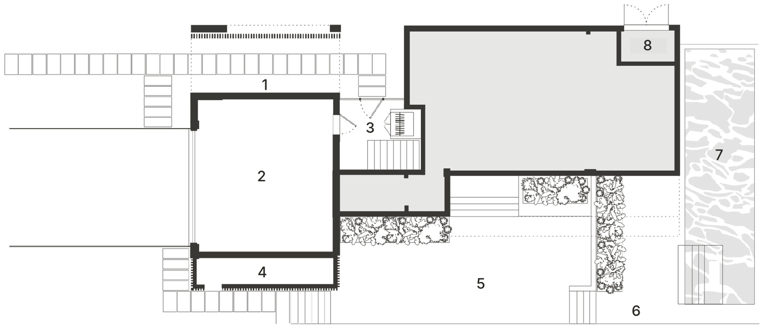 Ground level plan