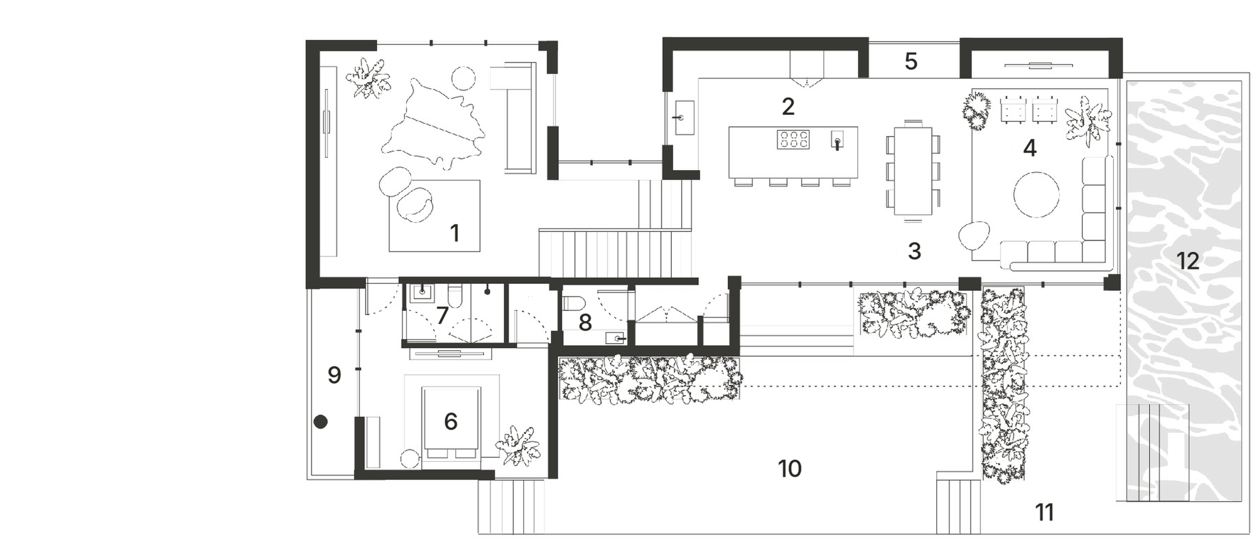 Main level plan