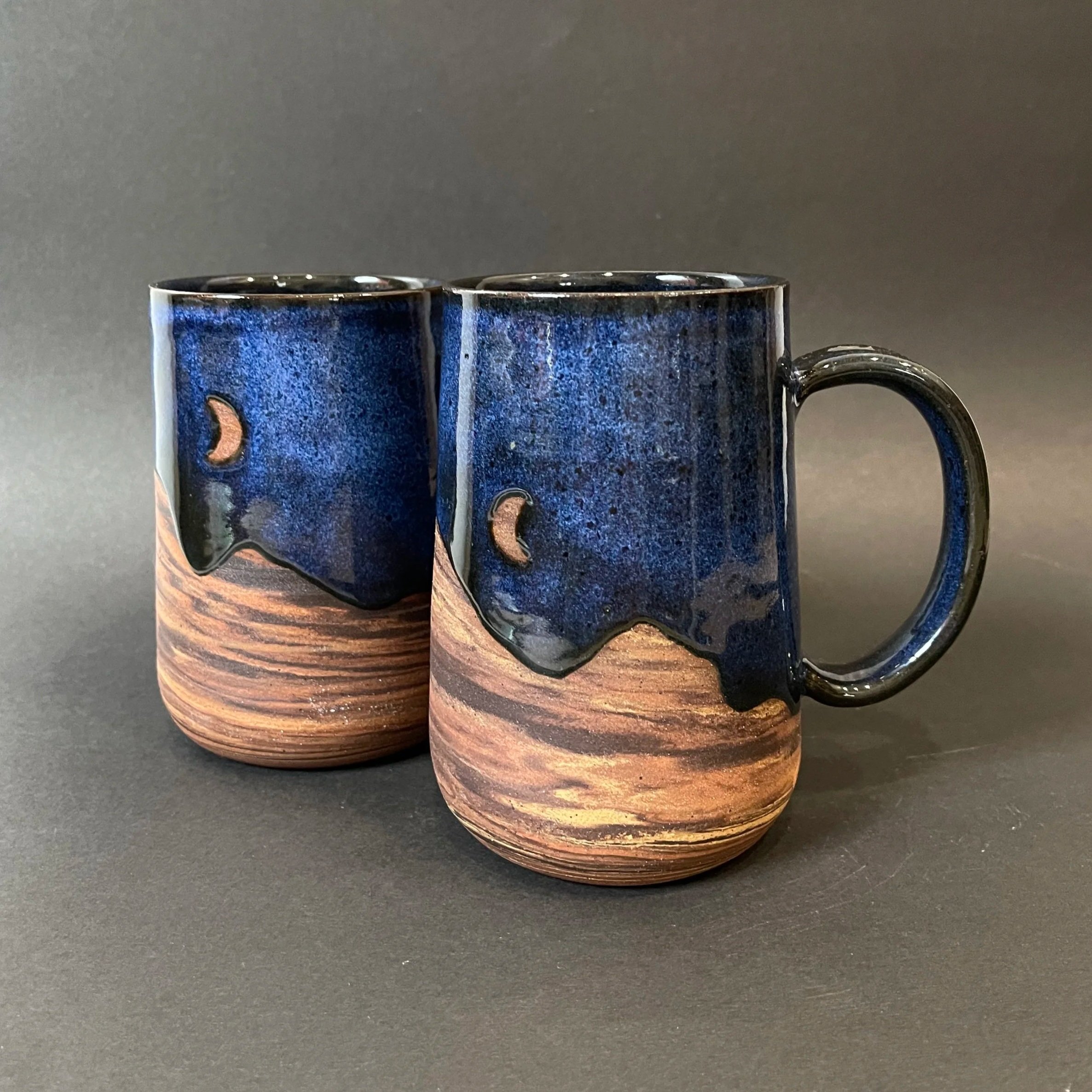 Large Swirly Aurora Mountain Mug