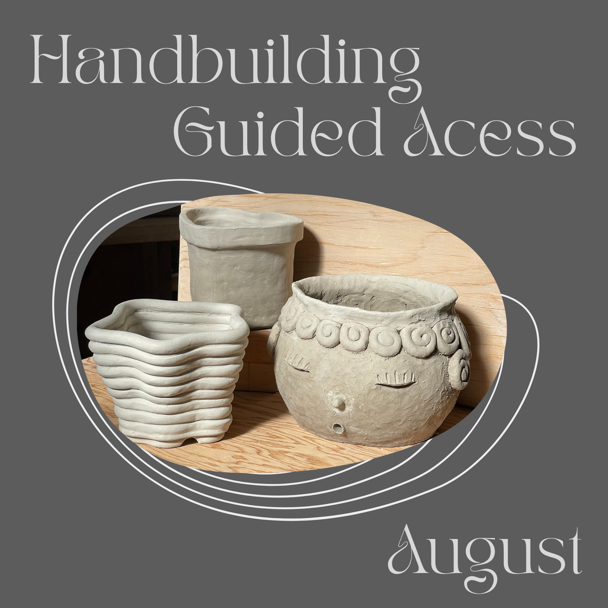 Saturday Hand-building Guided Studio Access - August 8th - 29th, 2026 | 10:00am to 1:00pm