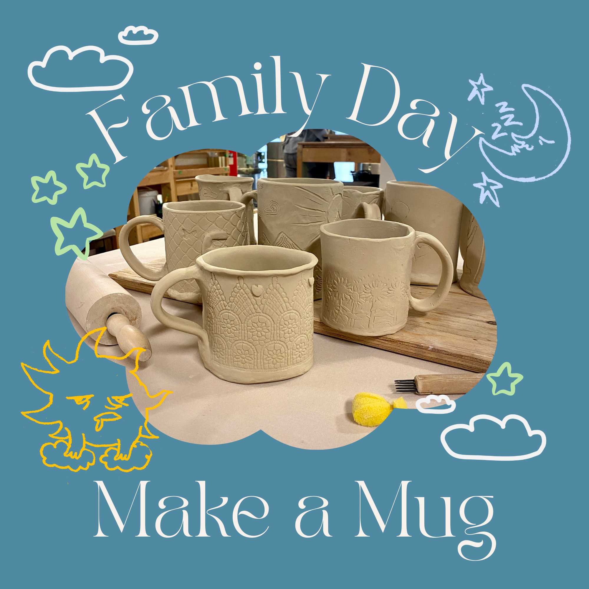 Family Day Make-a-Mug! – February 16th,  3:00pm-5:30pm