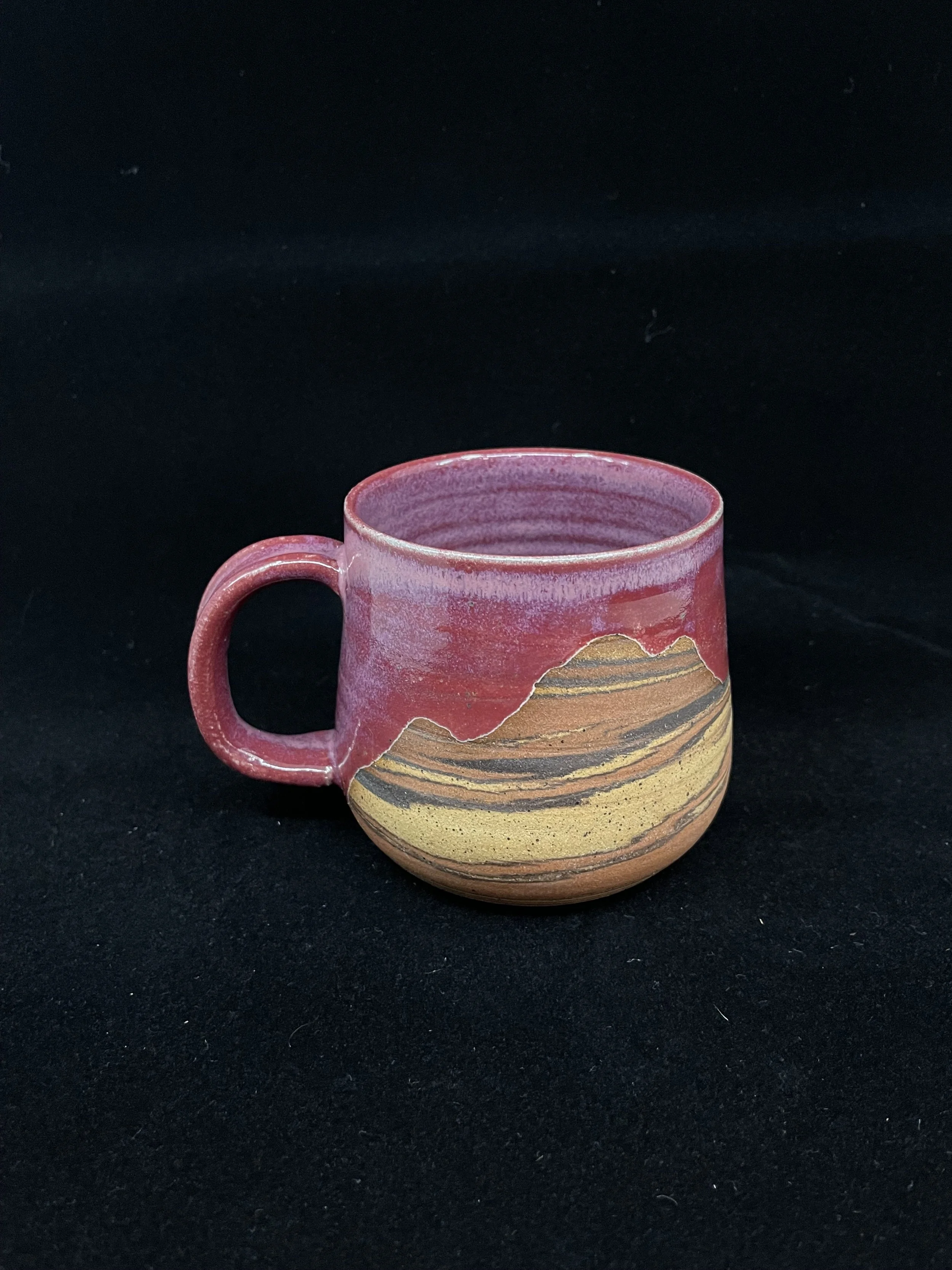 Medium Swirly Mountain Dusty Rose Mug