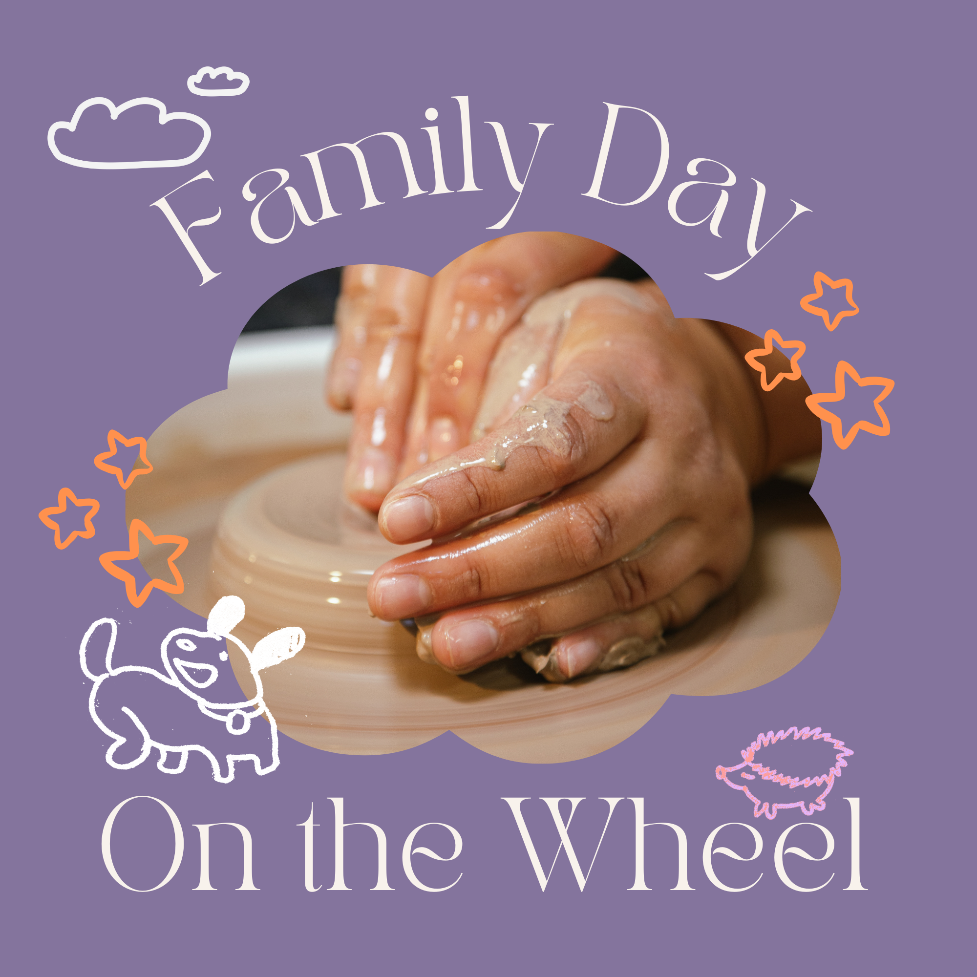 Family Day Play with Clay on the Potter's Wheel! – February 16th,  12:30pm-2:00pm