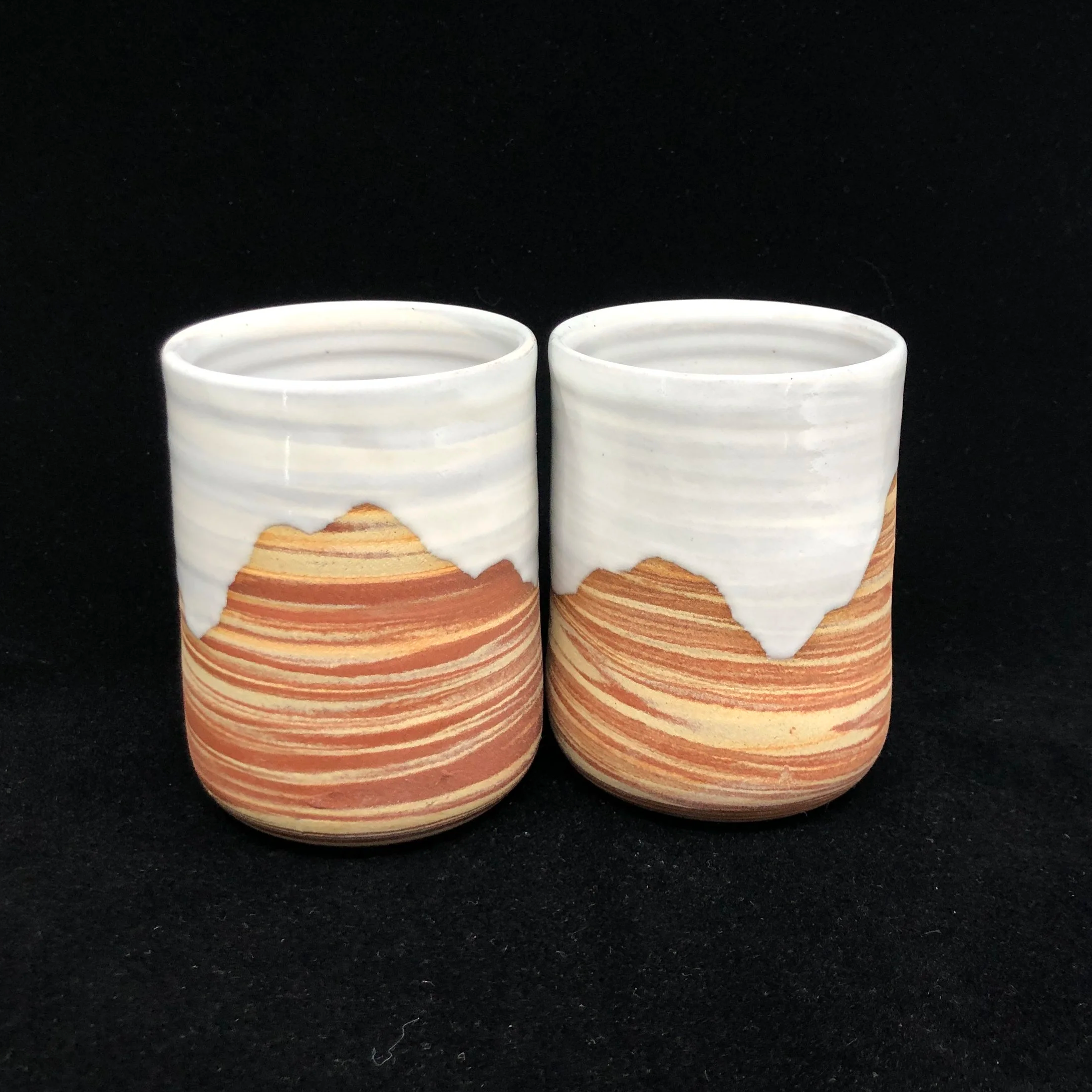 Swirly White Mountain Tumbler