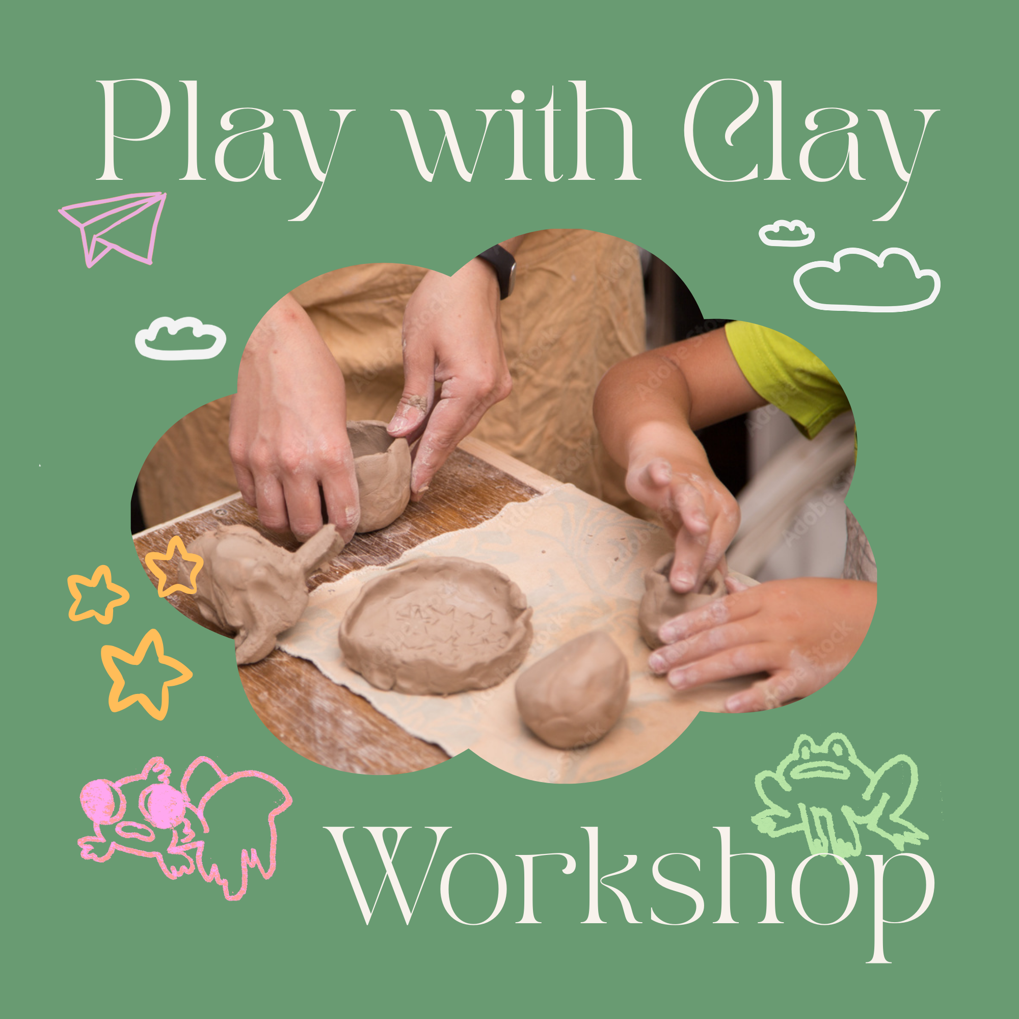 Family Play with Clay! - Monday, May 18th - 10:00am-11:30am