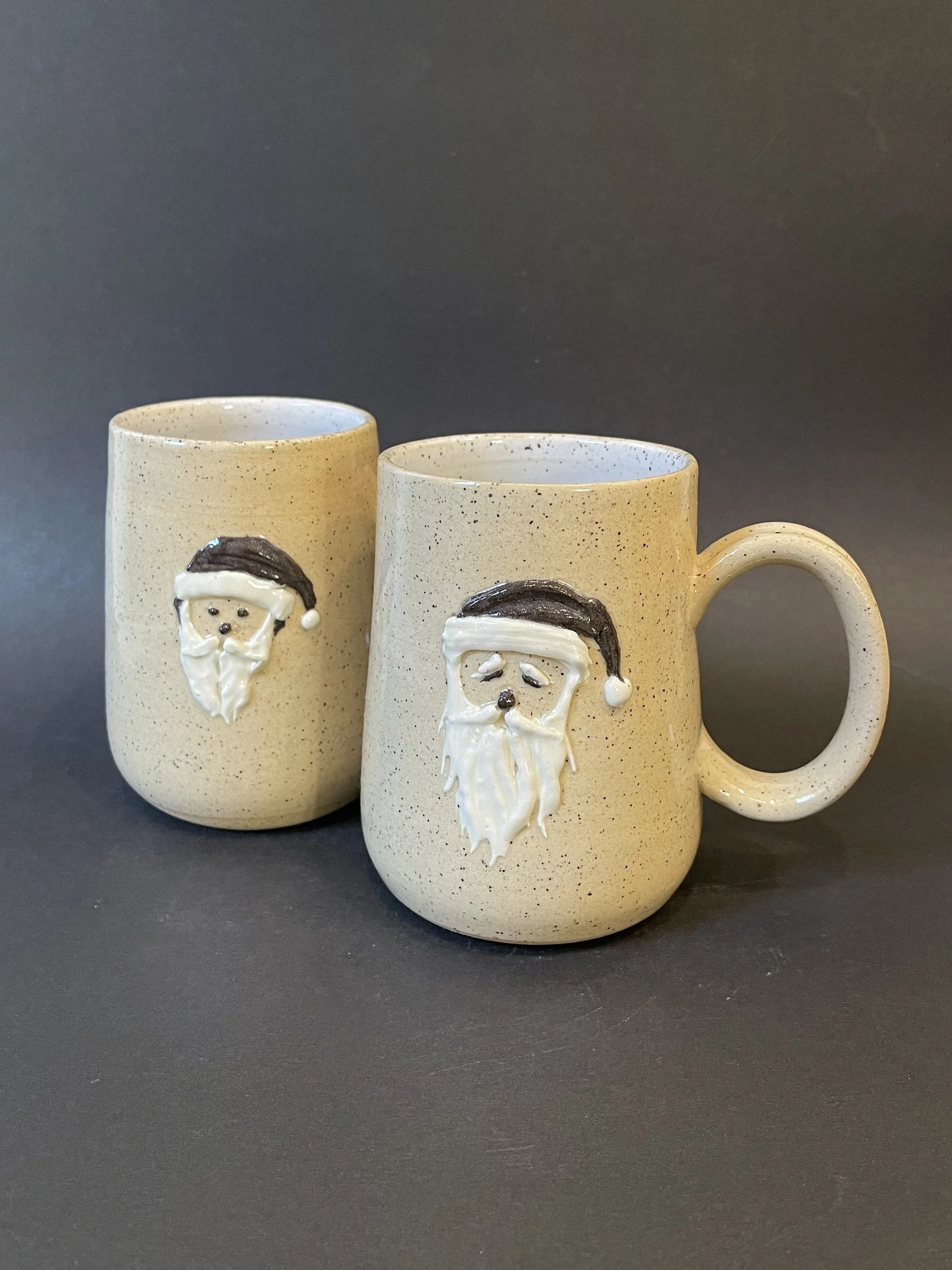 Large Slip Santa Mug