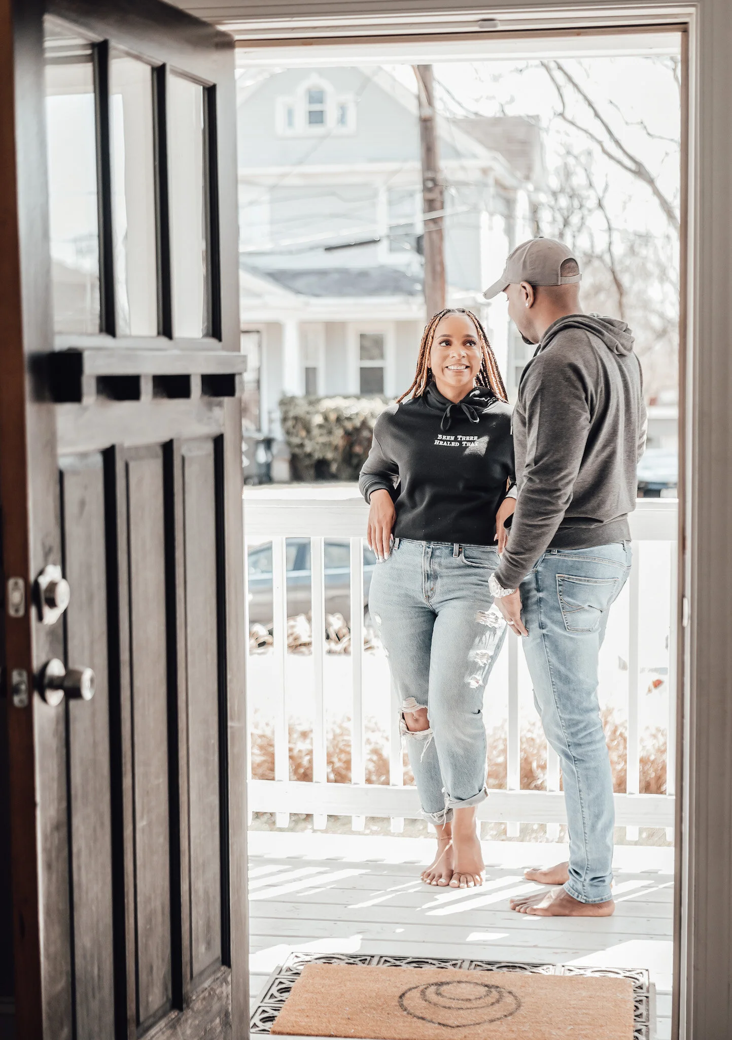 Omar and Anikka Standing By An Open Door.JPG
