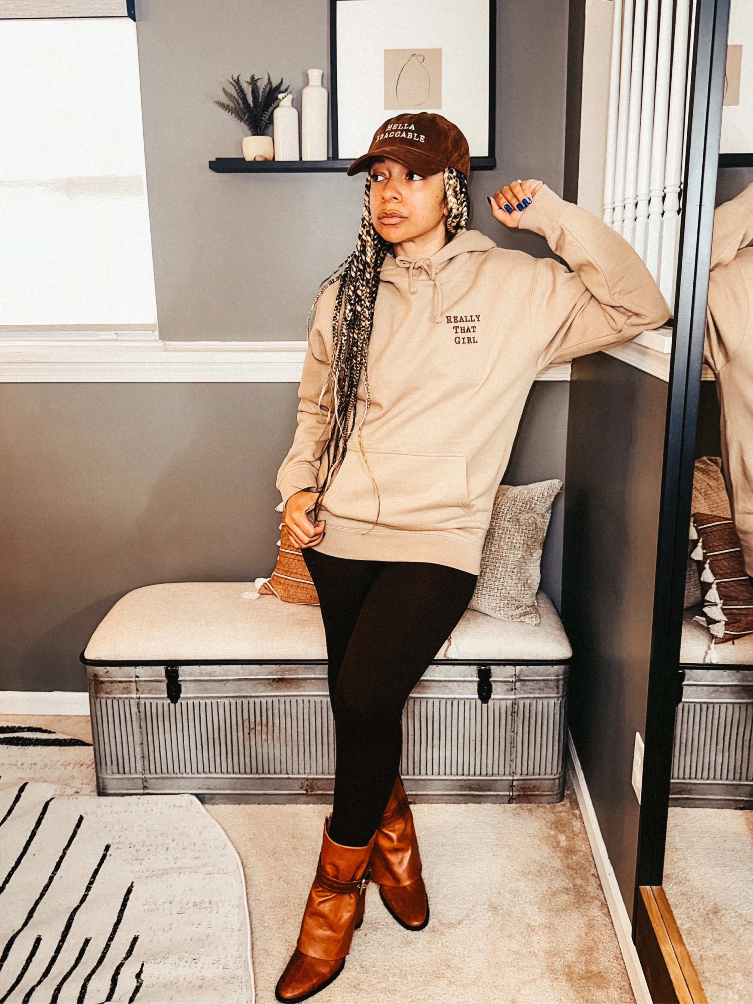 Really That Girl Stitch Unisex Heavyweight Hoodie