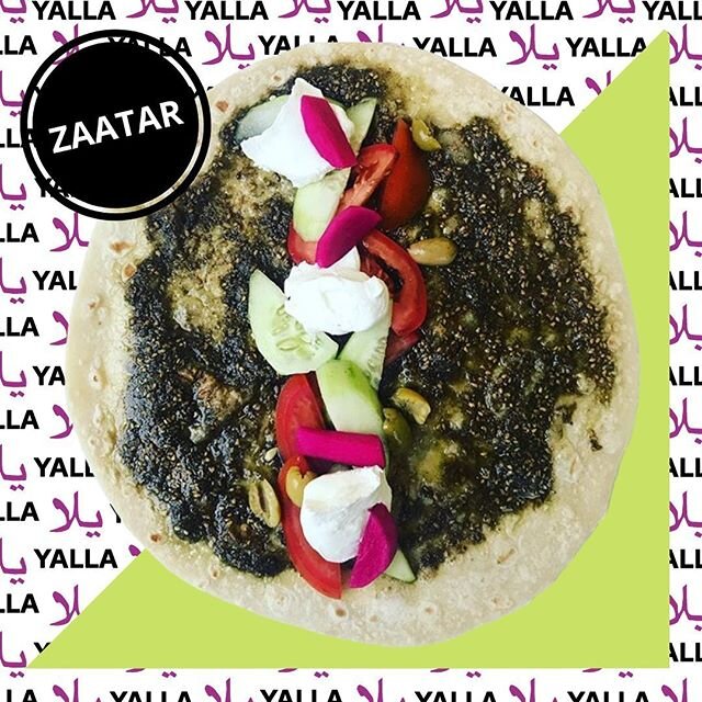 Good morning! And what a better way to start that than with a zaatar and labneh saj wrap? Open 10am-10pm tonight, see you later! ☀️ &bull; &bull; &bull;  #yalla #yallaseattle #zaatar #saj #sajbread #arabfood #labneh #flatbread #bread #breaddough #thy