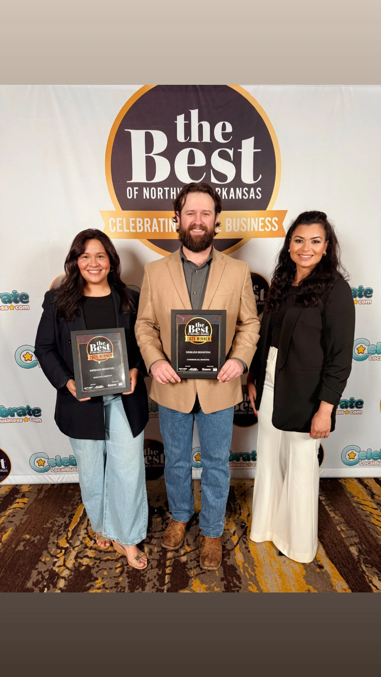 Nomads Roofing Wins Gold for Best Commercial Roofing and Bronze for Best Roofing Company in Northwest Arkansas