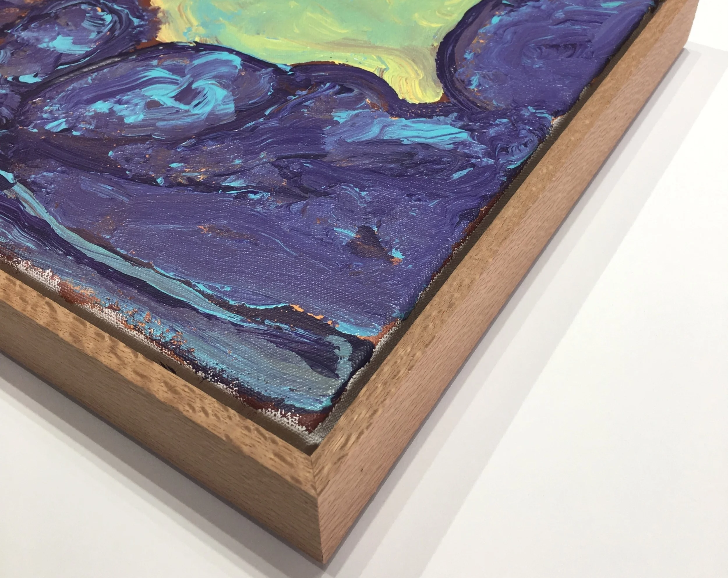 Silky Oak Float frame