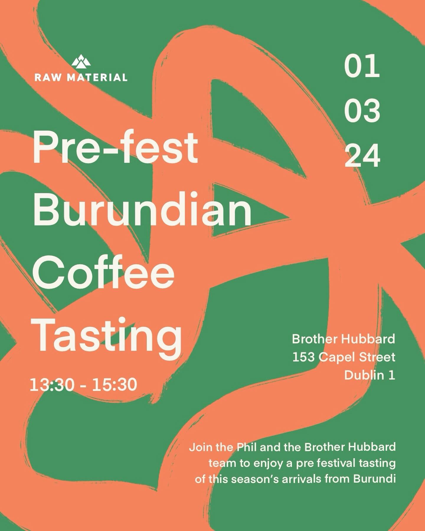 Next week it&rsquo;s all happening in Dublin and Belfast.

We are getting you revved up for a very exciting @dublincoffeefest with a Burundi cupping on Friday, with the wonderful @brotherhubbardcafes 

Once we&rsquo;ve done enough running around at t