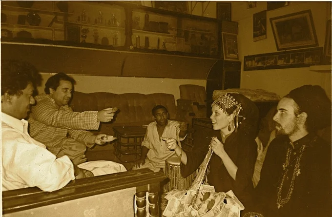 Aminah Chishty's initiation with Ustad Rahat Fateh Ali Khan & Ustad Dildar Hussain Khan. 2003