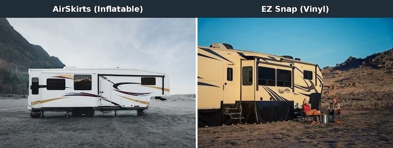EZ Snap vs. AirSkirts RV Skirting : Which Is Better?