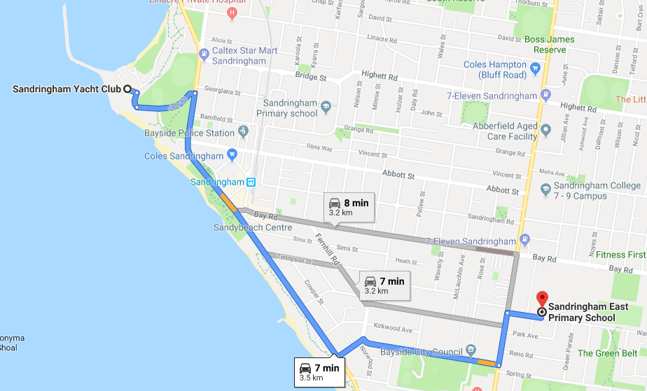 Sandy East trailer storage location map.png