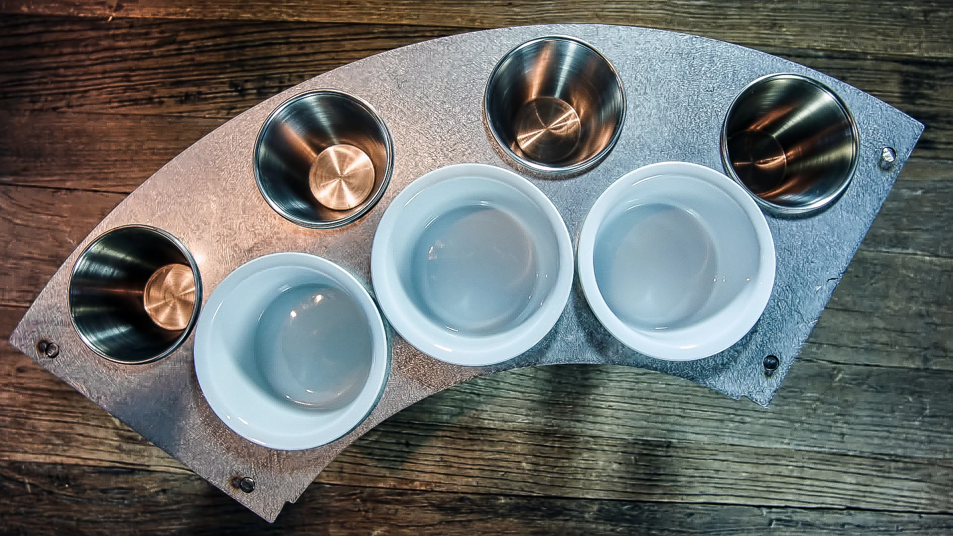 Stainless Steel 1/4 Donut Containers Style II for 30" Grill V.2