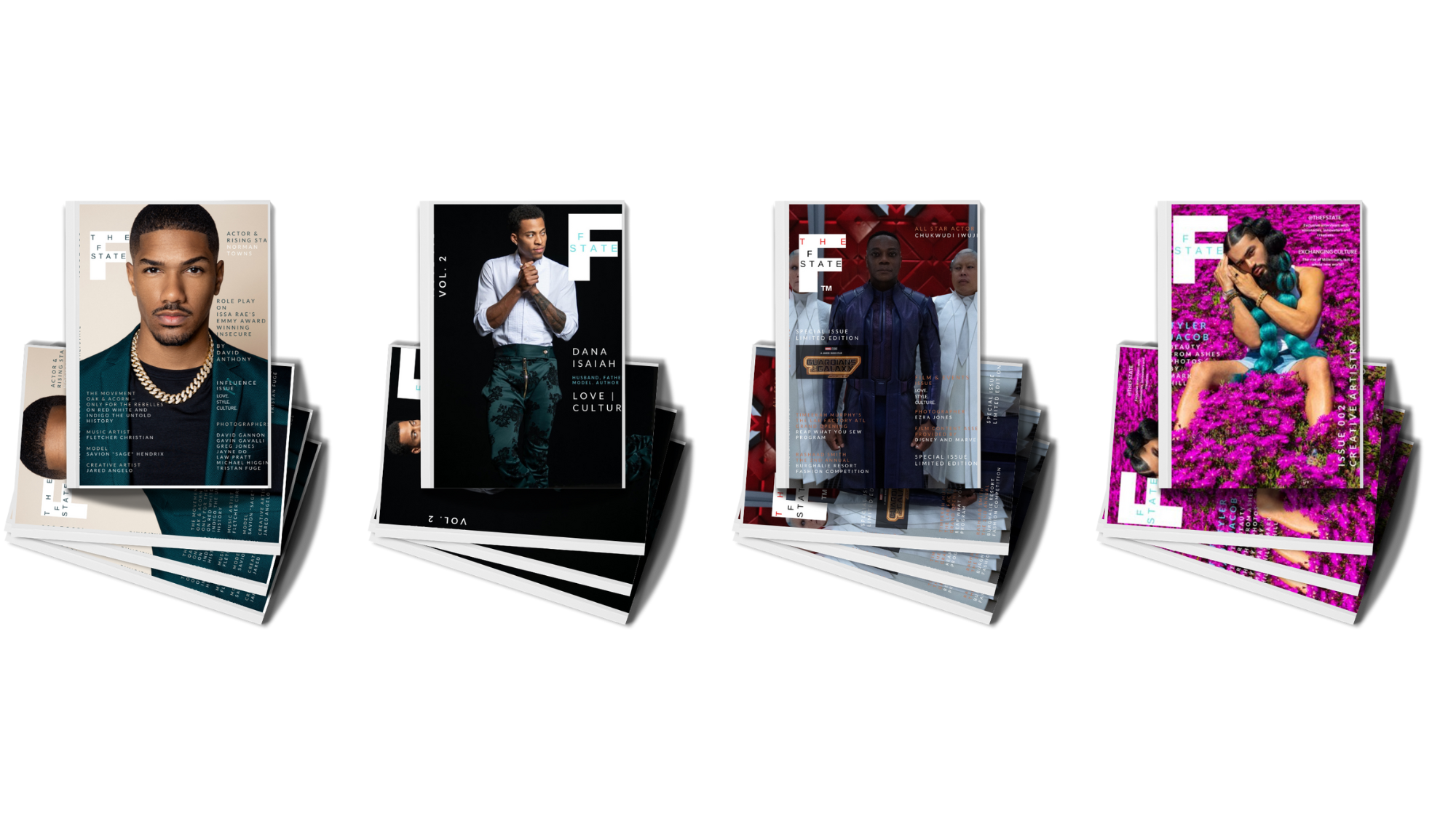 Stack of theFstate Magazine print issues