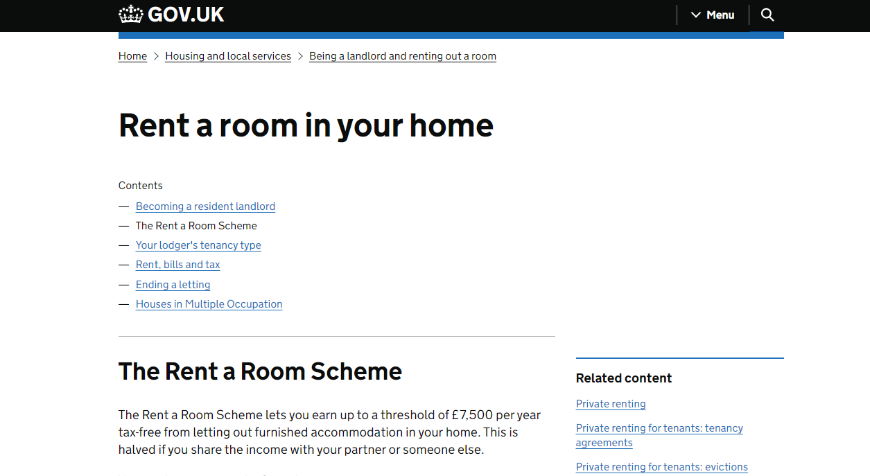 Gov.uk Rent Guide Airbnb host guide: Regulations in Nottingham