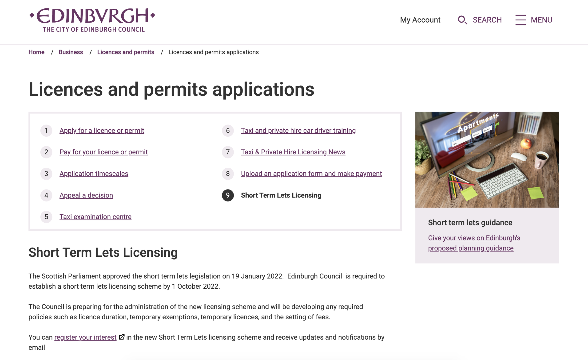 Airbnb Regulations in Edinburgh 2022 Update