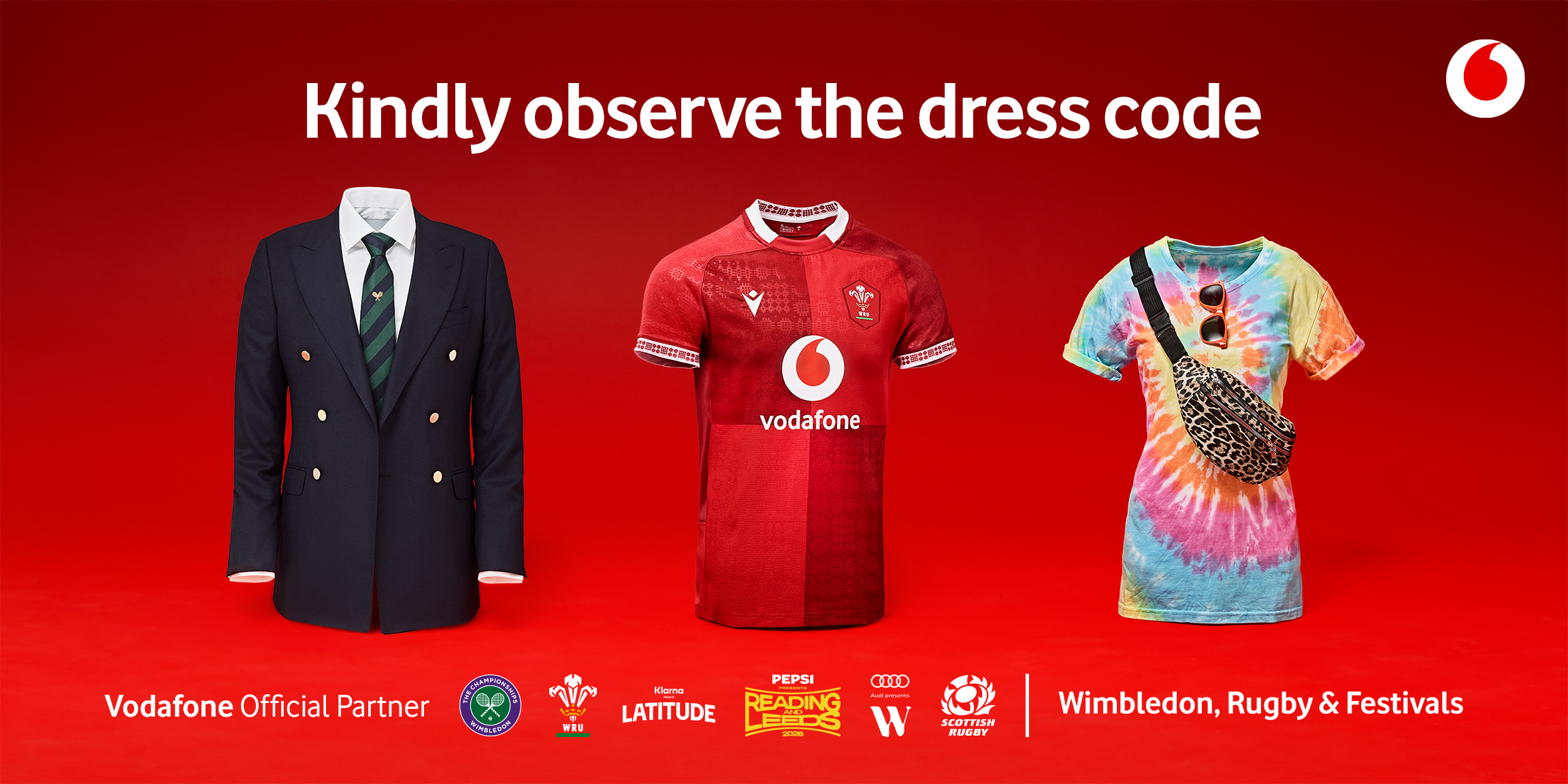 Vodafone — Summer of sponsorship digital advertising campaign by Jules Doyle
