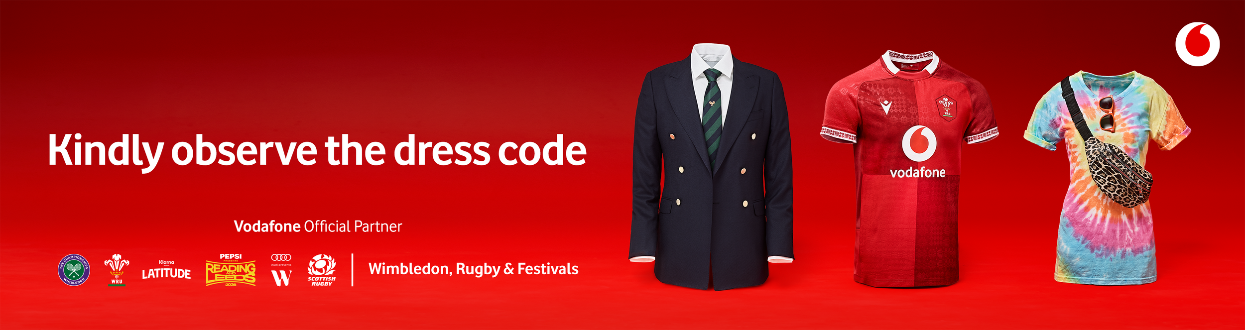 Vodafone — Summer of sponsorship digital advertising campaign by Jules Doyle