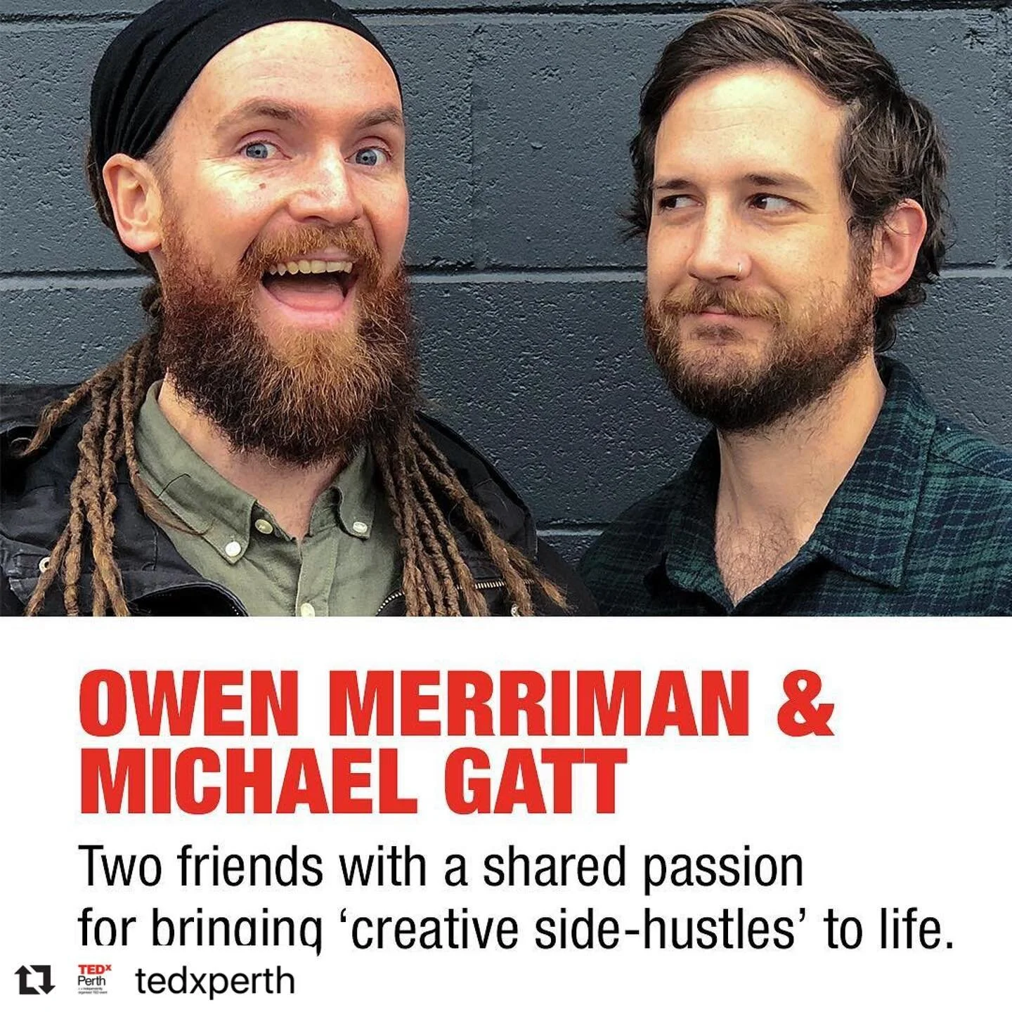 I am super excited and humbled to be asked to speak at this years #tedxperth along side my main man @_n3m0_. This should be fun. -
-
-
-
#tedxperth2019 #tedtalk #irony #creative #hustle #duo #tedtalks