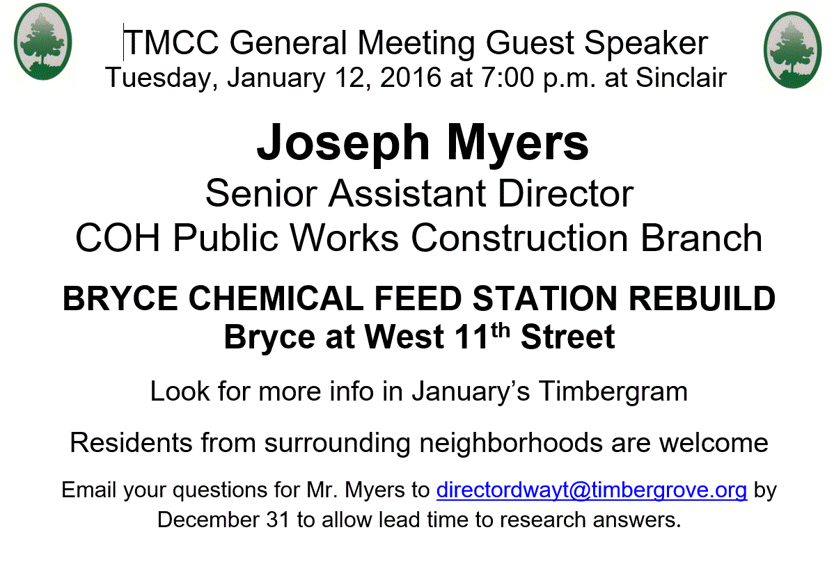 TMCC General Meeting - January 2016