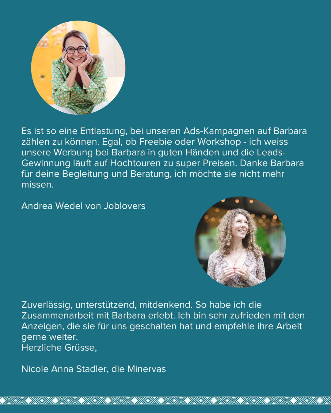 Testimonial Andrea und Nicole