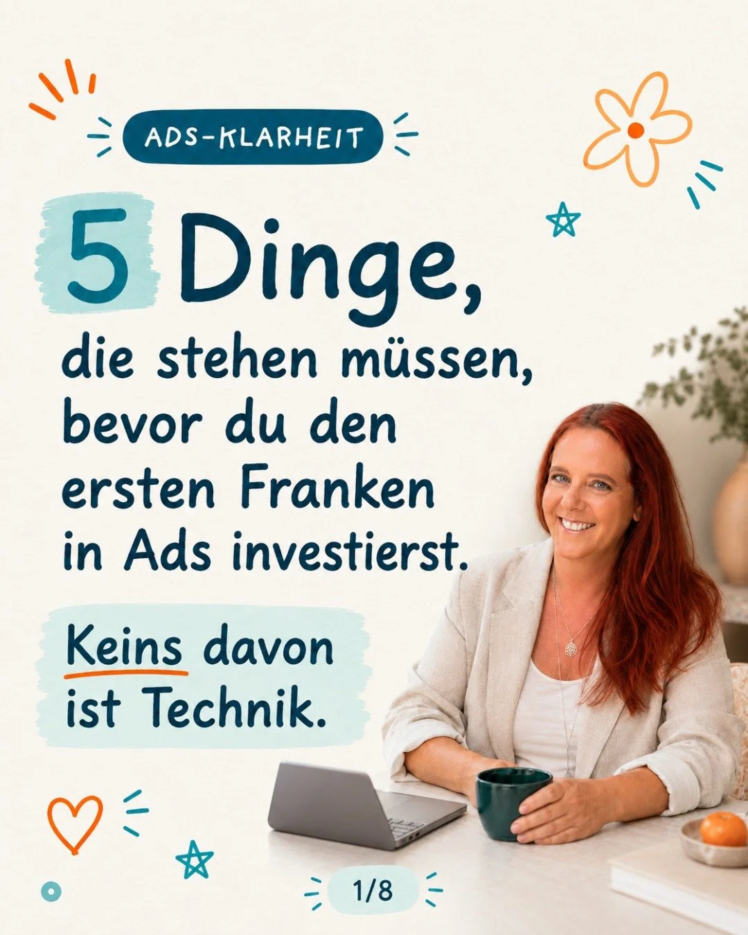 5 Dinge, die stehen m&uuml;ssen, bevor du den ersten Franken in Ads investierst. Keins davon ist Technik.

Ein Angebot, das auch ohne Ads funktioniert. Ads verst&auml;rken, was da ist. Sie retten kein Angebot, das organisch niemanden &uuml;berzeugt.
