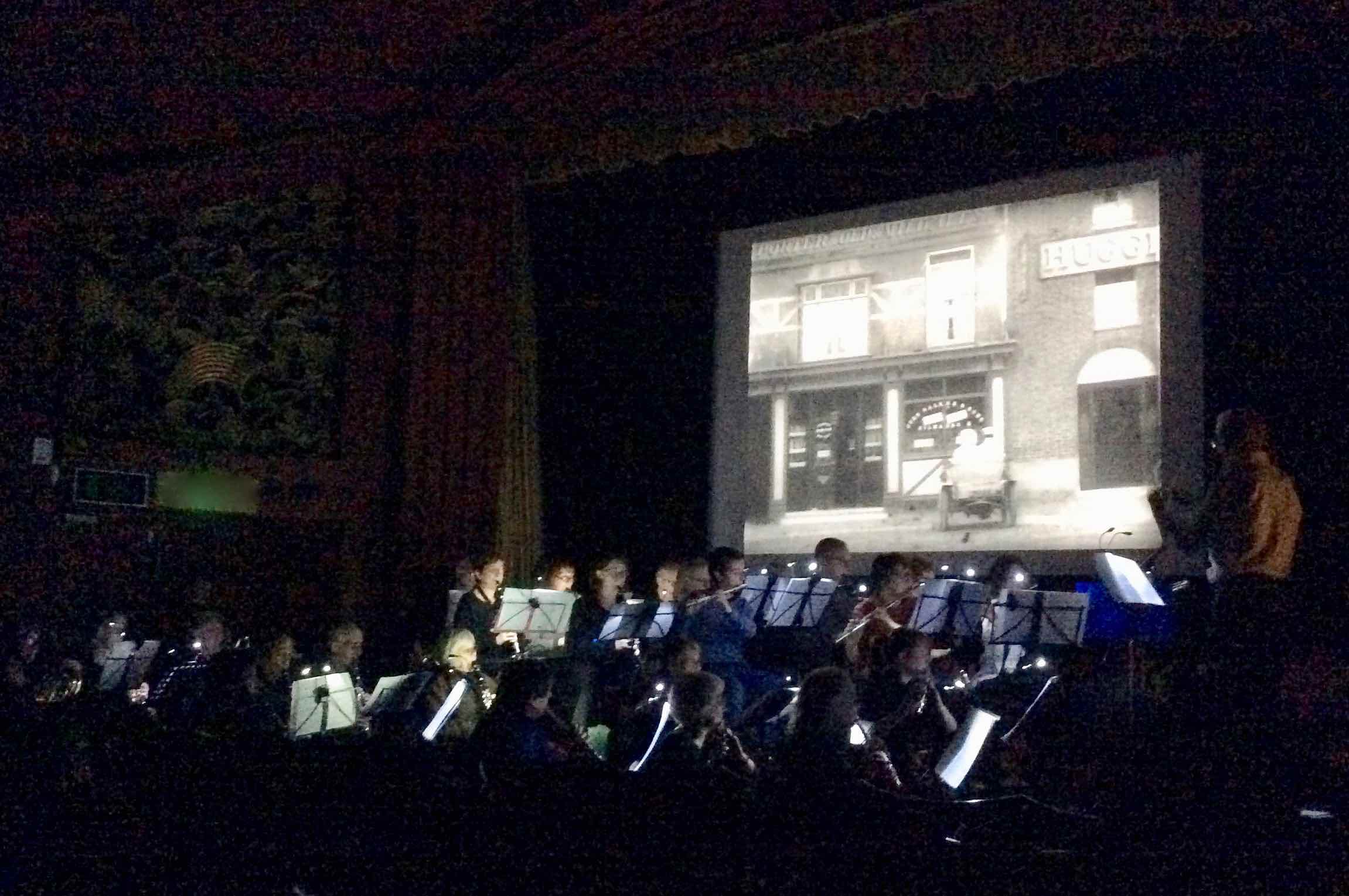 The ‘?’ Motorist , rehearsed by the Palace Band at the Phoenix Cinema, Dec 2017